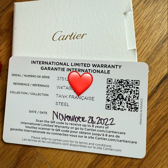 Cartier watch Tank, medium size, stainless steel with diamonds. - Picture 5 of 17